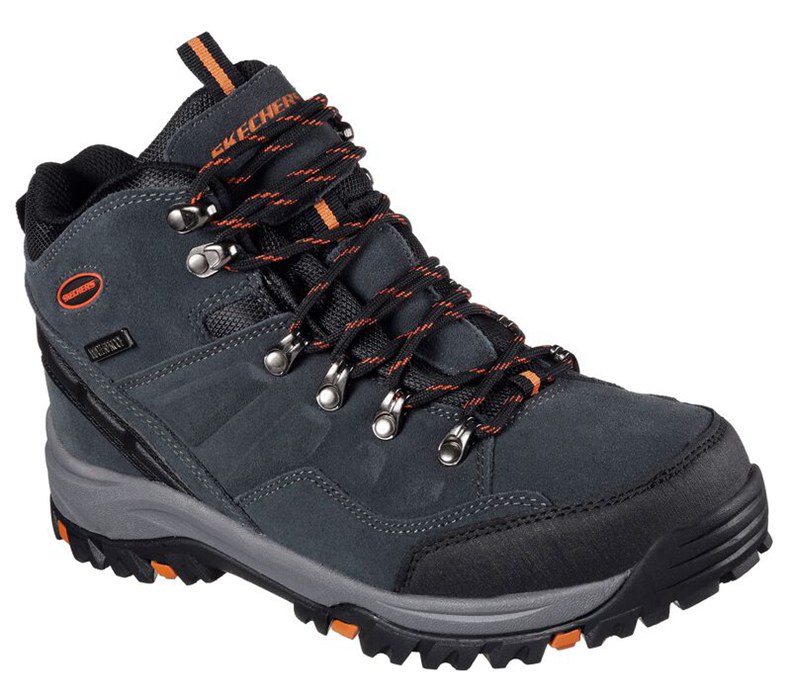 Skechers Herr Grå Snörskor - Relaxed Fit: Relment - Pelmo - Sverige (GUOVL-4875)